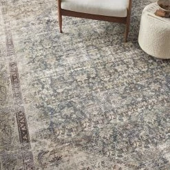 Loloi Rugs Ready To Ship Now Georgie Teal / Antique Rug
