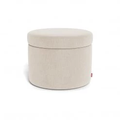 Monte Designs Round Storage Ottoman - Heathered