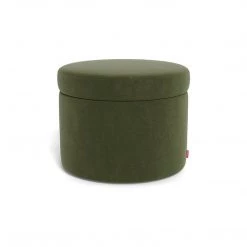 Monte Designs Round Storage Ottoman - Velvet