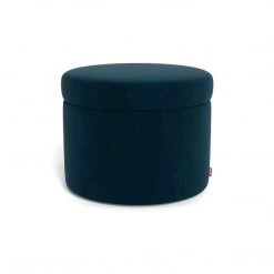 Monte Designs Round Storage Ottoman - Velvet