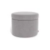 Monte Designs Round Storage Ottoman - Heathered