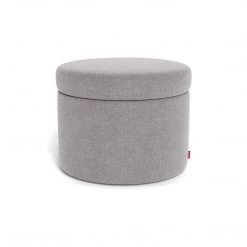 Monte Designs Round Storage Ottoman - Heathered