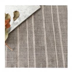 Dash & Albert Ready To Ship Now Nantucket Black Indoor / Outdoor Rug