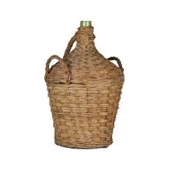 Blue Ocean Traders Wicker Covered Wine Bottle, 3- Handle Home + Lifestyle